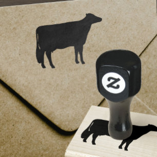 Holstein Cow Silhouette   Land Boerderij Rubberstempel