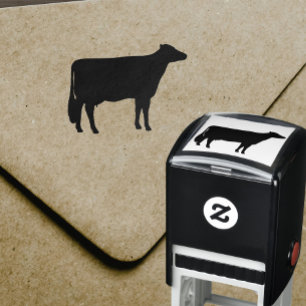 Holstein Cow Silhouette Zelfinktende Stempel