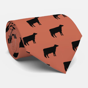 Holstein Cow Silhouettes Pattern Stropdas