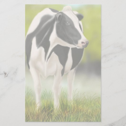 Holstein Cow Stationery Briefpapier (Voorkant)