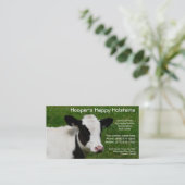 Holstein Dairy Cow Cattle Ranch Visitekaartje (Staand voorkant)
