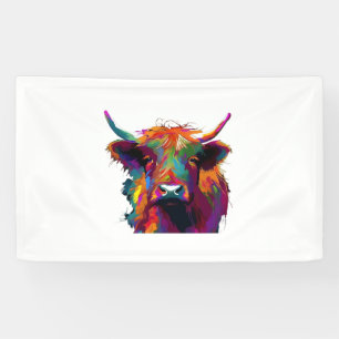 Holstein Friese Koe - Schattigee Koe - Gift voor K Spandoek
