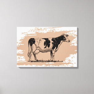 Holstein koe canvas afdruk