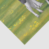 Holstein Koe & Cute Calf in zomerperiode Tissuepapier (Detail)