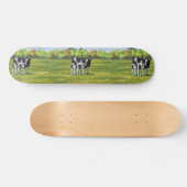 Holstein Koe & Cute Calf Skateboard (Horizontaal)