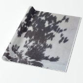 Holstein Koe Faux Leather Natural Huid Cadeaupapier (Uitgerold)