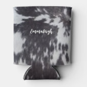 Holstein Koe Faux Leather Natural Kijk Blikjeskoeler (Voorkant)