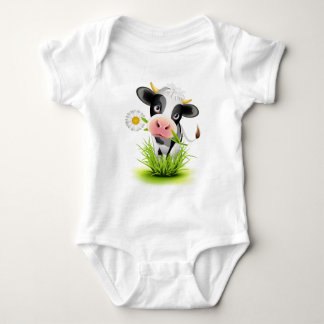 Holstein koe in gras romper