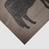 Holstein Koe Silhouette Rustieke Stijl Schattige L Tissuepapier (Detail)