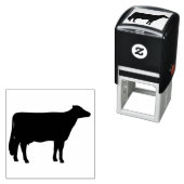 Holstein Koe Silhouette Zelfinktende Stempel (In situ)