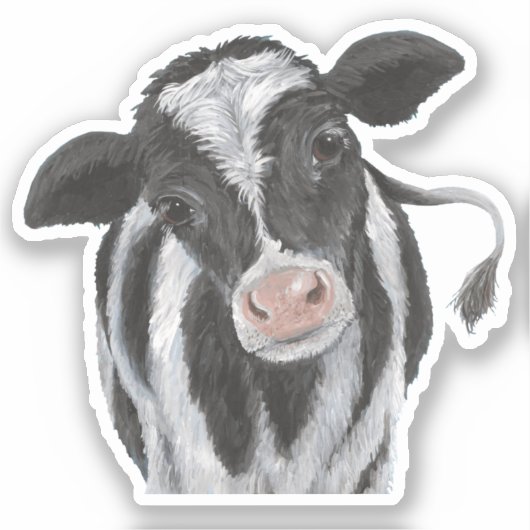 Holstein Koe Vinyl Sticker (Voorkant)