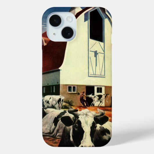 Holstein Milk Koeien op Zuivel Boerderij Business Case-Mate iPhone Case (Achterkant)