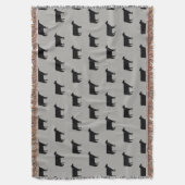 Holstein Vache Silhouettes Motif Jeu de couverture (devant Vertical)