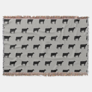 Holstein Vache Silhouettes Motif Jeu de couverture