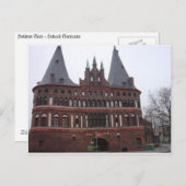 Holsten Gate - Lubeck Duitsland Briefkaart (Voorkant / Achterkant)