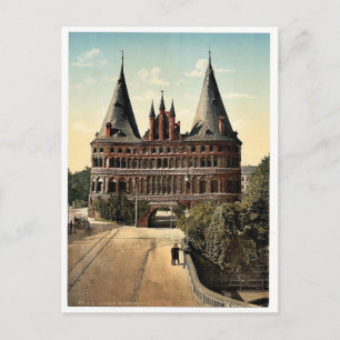 Holstengate, Lubeck, Duitsland klassiek Photochrom Briefkaart