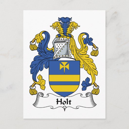 Holt Family Crest Briefkaart (Voorkant)