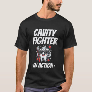 Holtebestrijder In Actie Tandarts Tandarts T-shirt