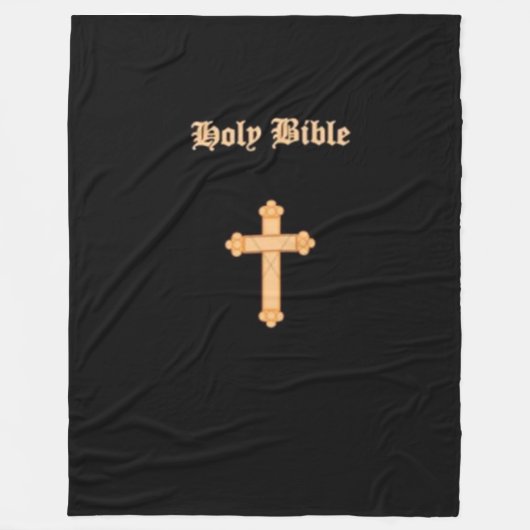 HOLY BIBLE FLEECE DEKEN (Voorkant)