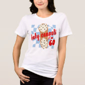 Holy Cannoli Ik ben 60 (aangepaste leeftijd) T-Shi Tri-Blend Shirt (Voorkant)