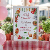 Holy Cannoli kleine gehaktbal 1e verjaardag welkom Poster