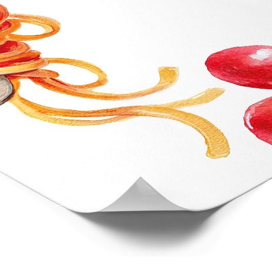 Holy Cannoli kleine gehaktbal 1e verjaardag welkom Poster (Hoek)