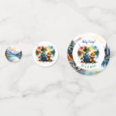 Holy Carp, het is een jongen! Baby Shower Confetti (Achterkanten)