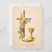 Holy Communion Eucharist Chalice Invitation (Devant)
