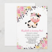 Holy Cow Birthday Invitation (Devant / Derrière)