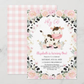 Holy Cow Birthday Invitation (Devant / Derrière)