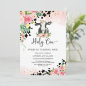 Holy Cow Birthday Invitation (Debout devant)