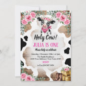 Holy Cow Birthday Invitation | Cow Party (Devant)