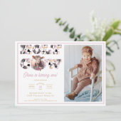 Holy Cow Girl 1st Birthday Photo Invitation (Debout devant)
