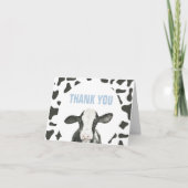 Holy Cow I'm One Cow Print Birthday Carte de remer (Devant)