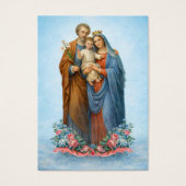 Holy Family Catholic Funeral Memorial Holy Card - (Devant)