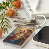 Holy Family Christmas Keychain (Voorkant Rechts)