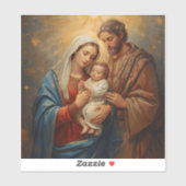 Holy Family Christmas Sticker For Holi Festive (Feuille)