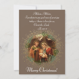 Holy Family Kerst Kaart