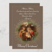 Holy Family Kerst Kaart (Voorkant / Achterkant)
