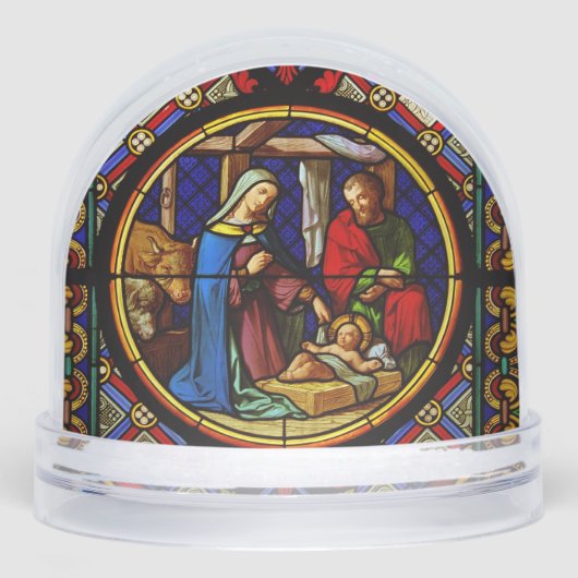 Holy Family Nativity Scene Snow Globe (Avant)