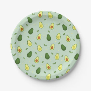 Holy Guacamole Avocado Groen Baby shower Verjaarda Papieren Bordje