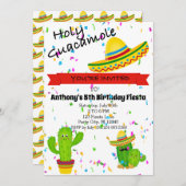 Holy Guacamole Kids Verjaardagsfeestje Uitnodiging (Voorkant / Achterkant)