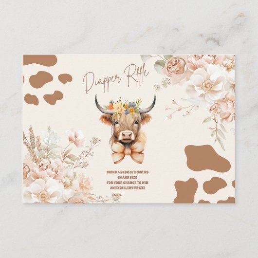 Holy Koe Greenery Highland Koe Diapper Raffle Informatiekaartje (Voorkant)