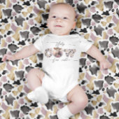 Holy Koe Ik ben Schattige Pink Baby Girl Bodysuit