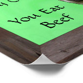 HOLY KOE U EAT RUNDVLEES POSTER (Hoek)