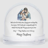 Holy Light – Tender Nativity  Sneeuwbol (Achterkant)