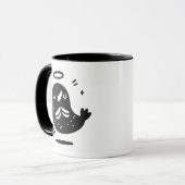 Holy Moly Mustache Mole Mug – Funny Floating  (Devant gauche)