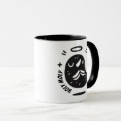 Holy Moly Mustache Mole Mug – Funny Floating  (Devant droit)