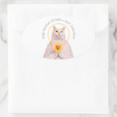 Holy Mother Cat Classic Sticker (Tas)