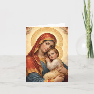 Holy Mother of God – Divine Love & Protection´11 Feestdagen Kaart
